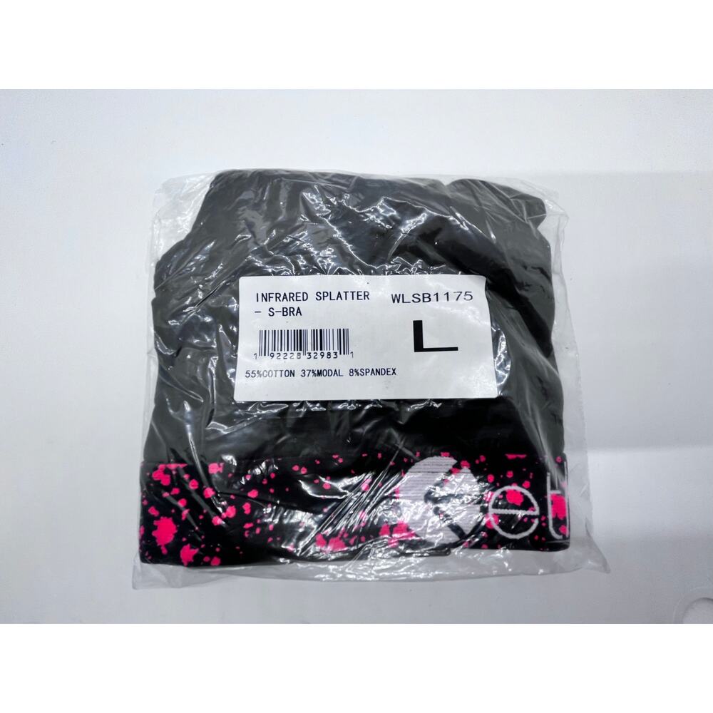 Ethika The S Bra | Sport Bra Women Size L | Ethika INFRARED SPLATTER | NEW - Picture 3 of 5